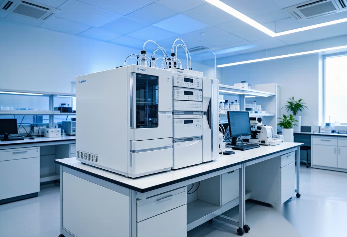 Analytical laboratory with chromatography equipment